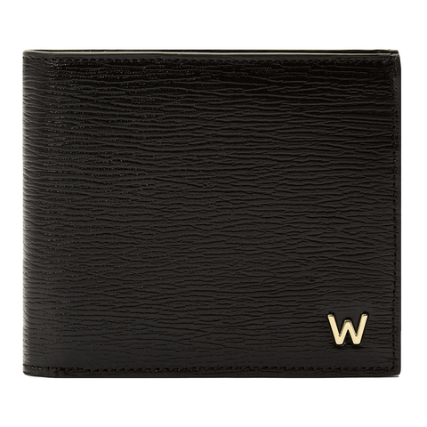 WOLF W Billfold Black Leather 774002