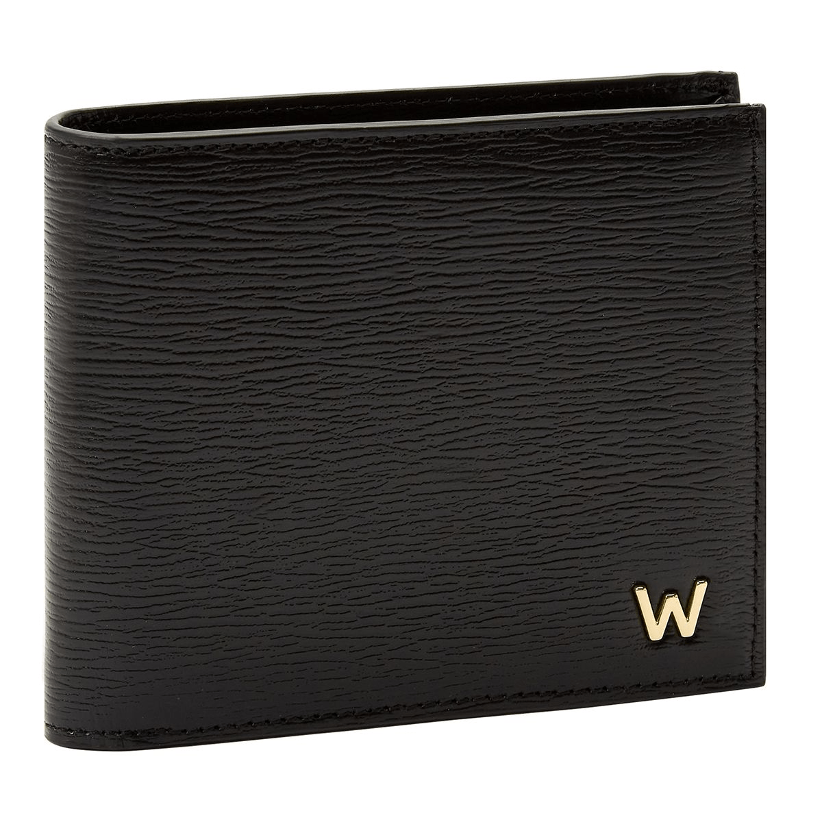 WOLF W Billfold Black Leather 774002