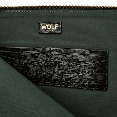WOLF W Laptop Sleeve Black Leather 774602