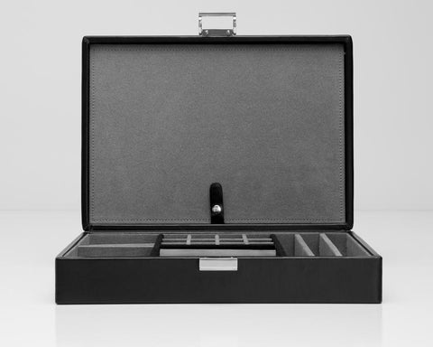 WOLF Heritage 4 Piece Watch Box With Valet 99505