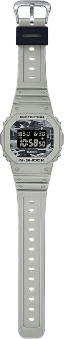 Digital Time Watch Men\'s – DW5600CA-8 Camouflage Plus G-Shock Neutral Machine Cream