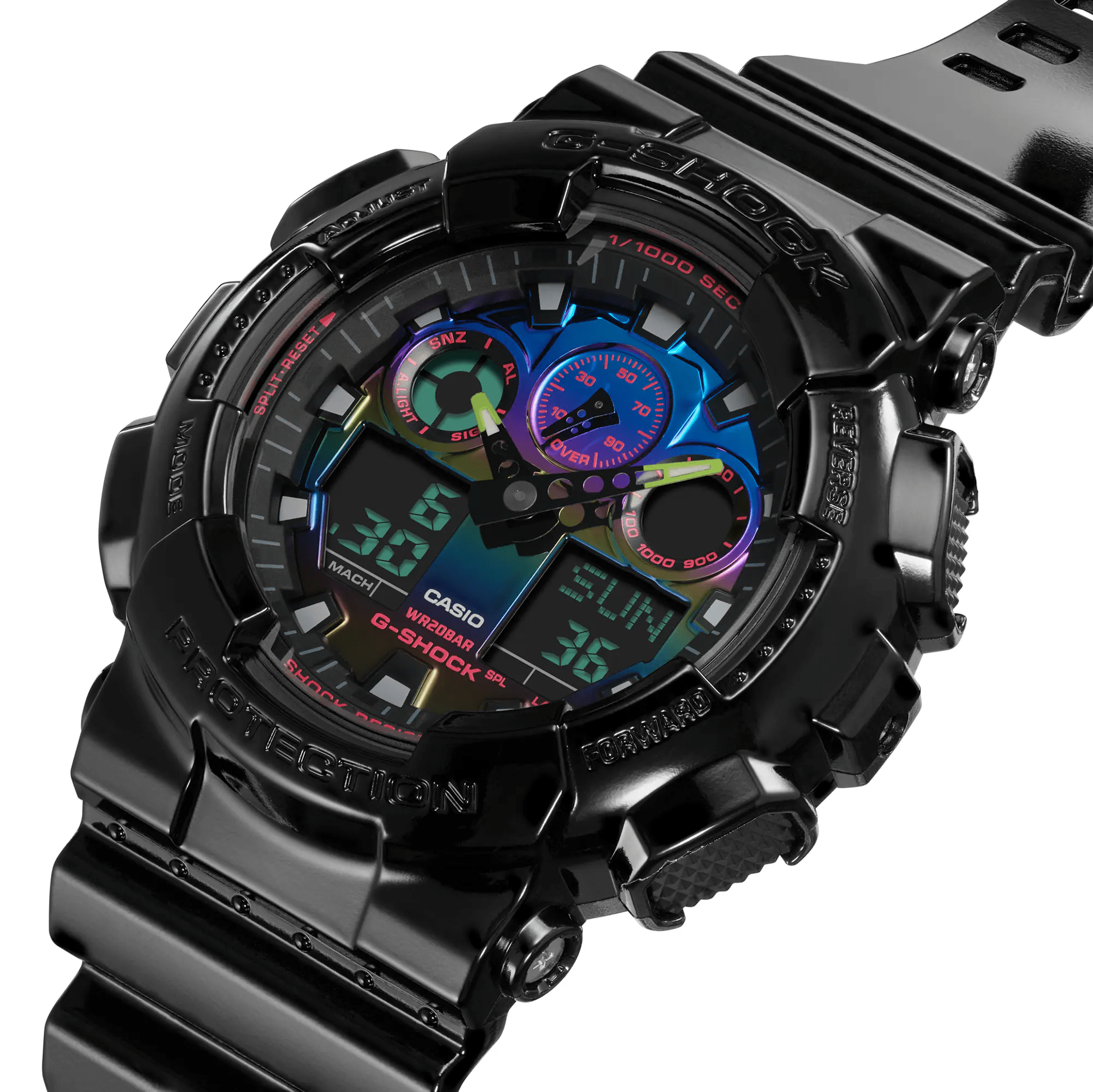 G-Shock Analog-Digital Virtual Rainbow Special Edition Men's Watch GA100RGB-1A