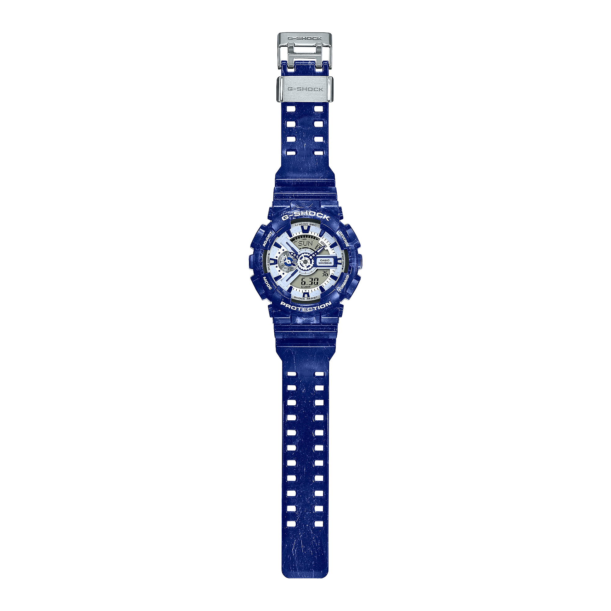 G-Shock Analog-Digital Blue-White Limited Edition Men's Watch GA110BWP-2A
