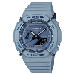 G-Shock Analog-Digital Blue-Black Wire Face Protector Men's Watch GA2100PT-2A