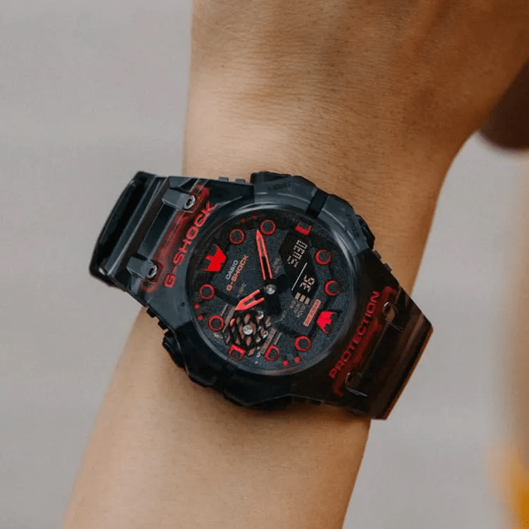 G-Shock Analog-Digital Bluetooth Black-Red Transparent Men's Watch GAB001G-1A