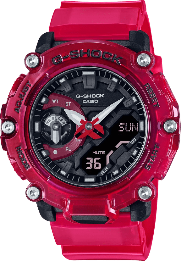 G-Shock Analog-Digital Limited Edition Red Transparent Men's Watch GA2200SKL-4A