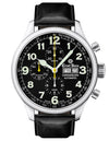 Ernst Benz GC10111 Men's 47mm Automatic Watch ChronoScope Black Dial Black Classic Leather Swiss Made