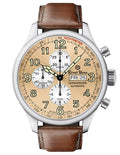 Ernst Benz GC10113 Men's Brown 47mm Automatic Watch Traditional ChronoScope Copper Dial Brown Classic Leather Strap Chronograph