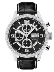 Ernst Benz ChronoJewel Contemporary 3.5 Karats Diamond Bezel 47mm Men's Watch GC10121D