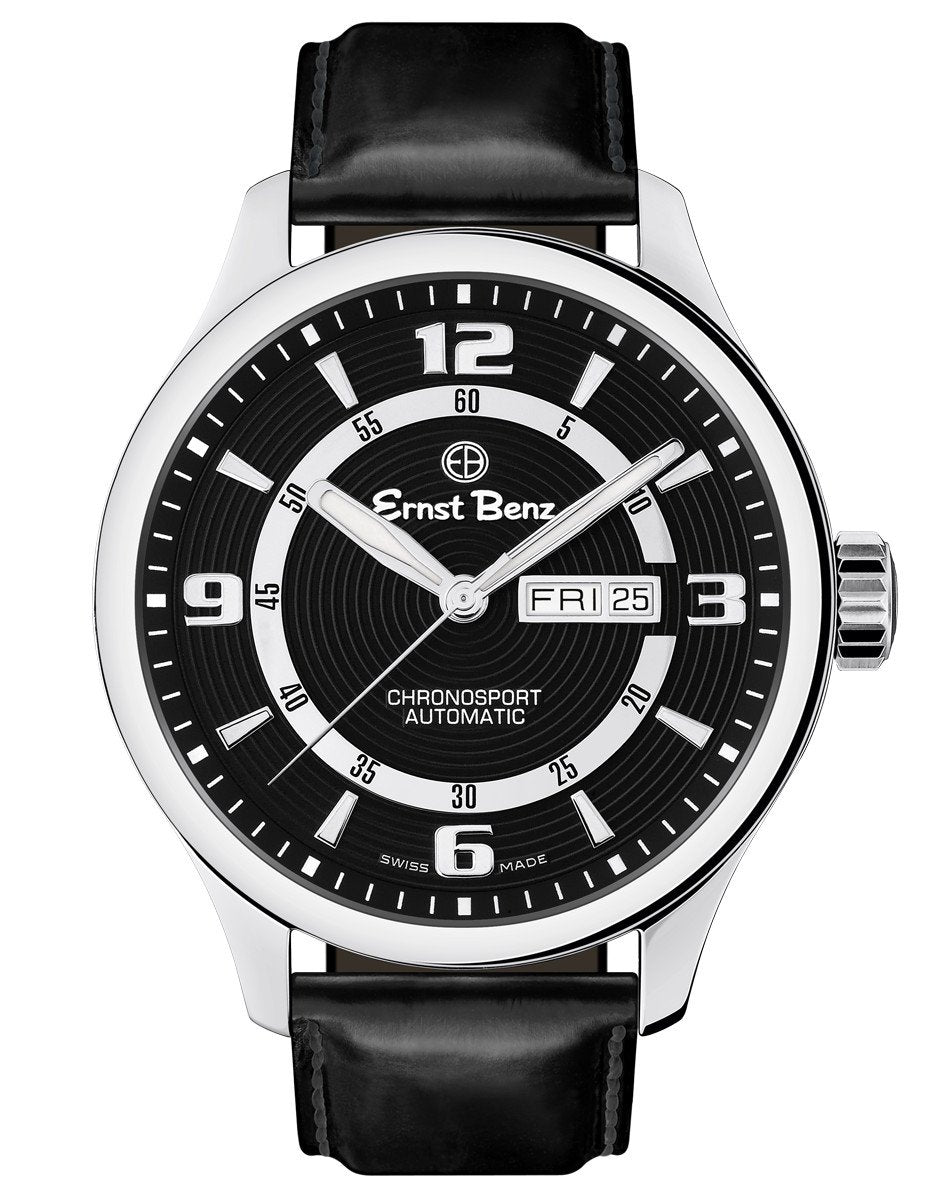 Ernst Benz ChronoSport Contemporary 47mm Black Dial Men's Watch GC10221