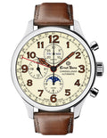 Ernst Benz Chronolunar 47mm Chronograph Automatic GMT Parchment Dial Men's Automatic Watch GC10318