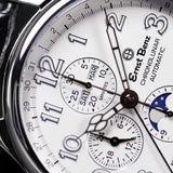 Ernst Benz Chronolunar Officer 47mm White Dial Automatic Men's Watch GC10382