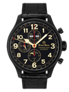 Ernst Benz Chronolunar Officer DLC 47mm Black-Gold Dial Men's Watch GC10383-DLC