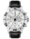Ernst Benz Chronodiver 47mm White Dial Black Leather Band Men's Watch GC10722