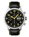 Ernst Benz Chronoscope 44mm Black - Yellow Chronograph Men's Watch GC40117