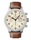 Ernst Benz Chronoscope 44mm Brown Leather Strap Chronograph Men's Watch GC40118