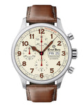 Ernst Benz Chronoscope 44mm Brown Leather Strap Chronograph Men's Watch GC40118