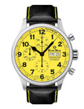 Ernst Benz Chronoscope 44mm Yellow Dial Chronograph Men's Watch GC40119