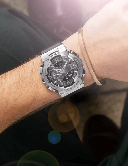 G-Shock Analog-Digital Steel Black Strap Men's Watch GM110-1A - Black