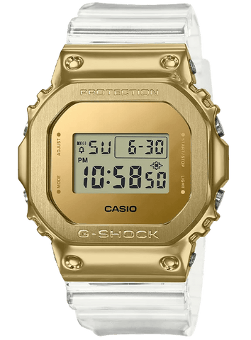 G-Shock Digital Limited Edition Gold IP Transparent Men's Watch GM5600SG-9