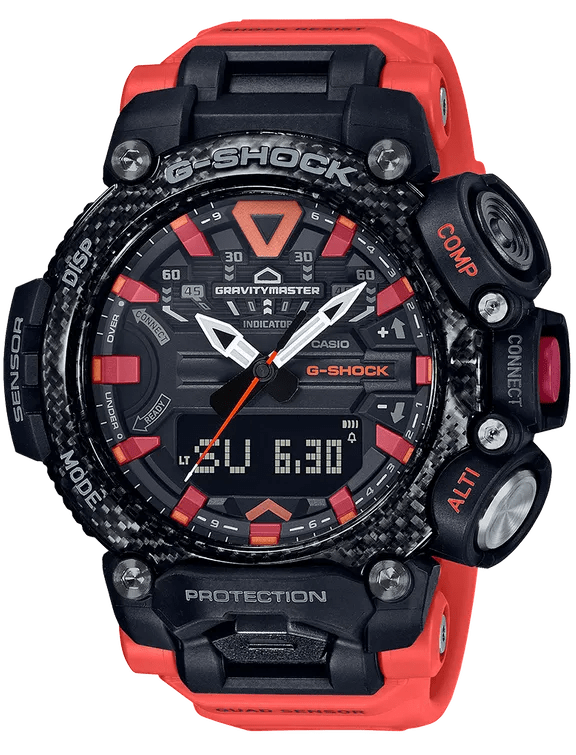 G-Shock Master of G GRAVITYMASTER Orange-Black Men's Watch GRB200-1A9