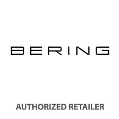 BERING Classic 40mm Polished Silver Milanese Strap Blue Unisex Watch 16540-308