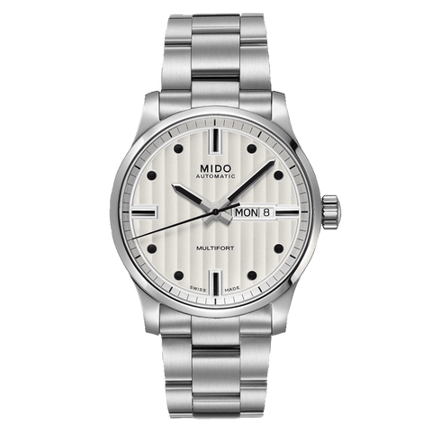 Mido Multifort Classic Silver Dial Stainless Steel Men's Watch M0054301103180