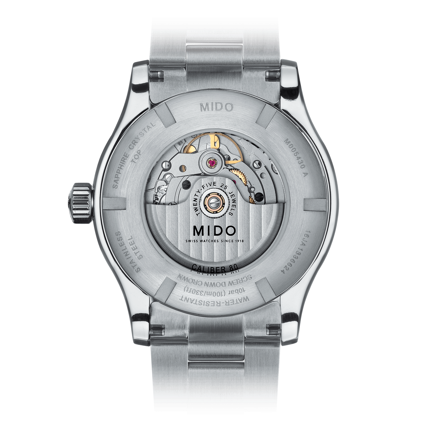 Mido Multifort Classic Silver Dial Stainless Steel Men's Watch M0054301103180