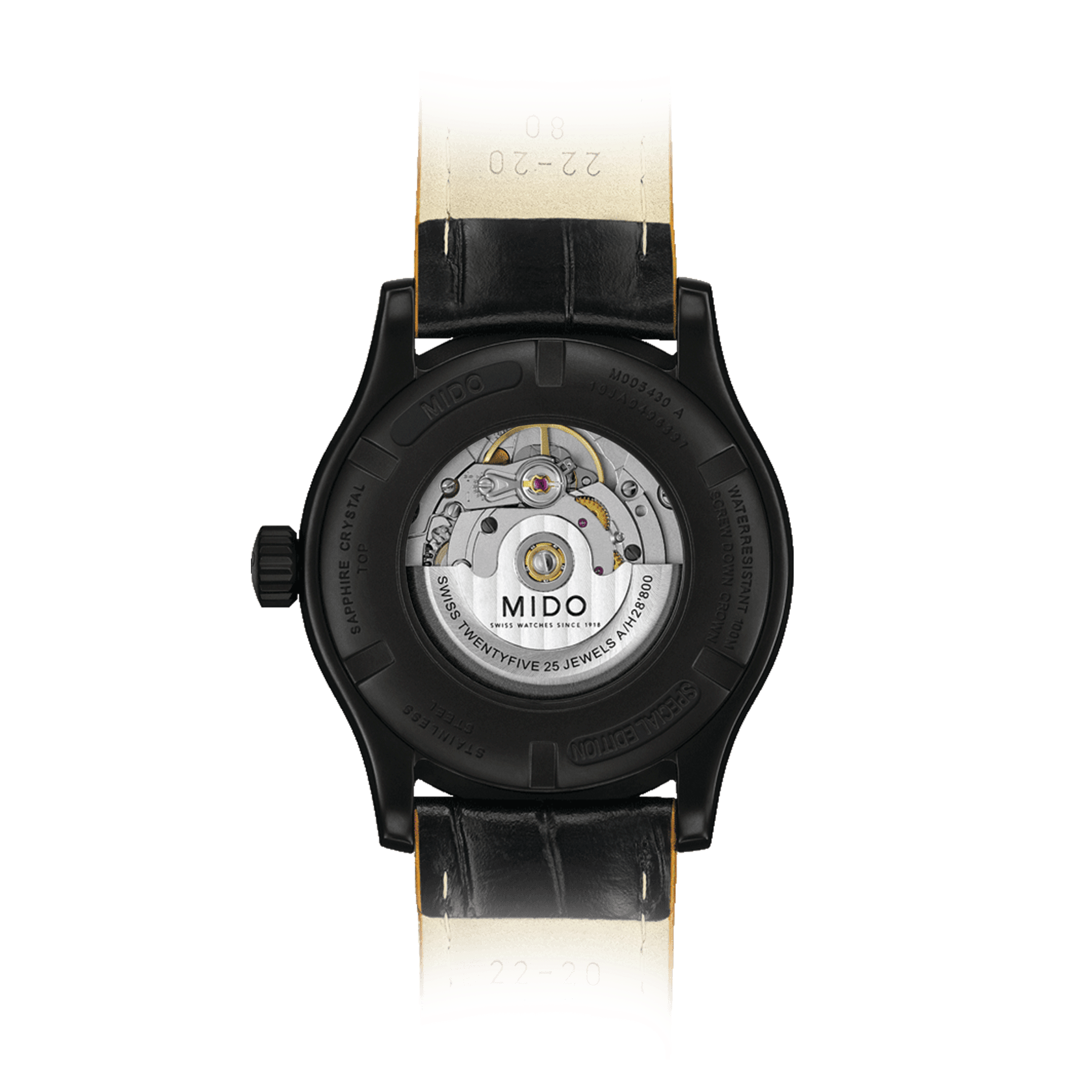 Mido Multifort Special Edition Black PVD Case Men's Watch M0054303605180