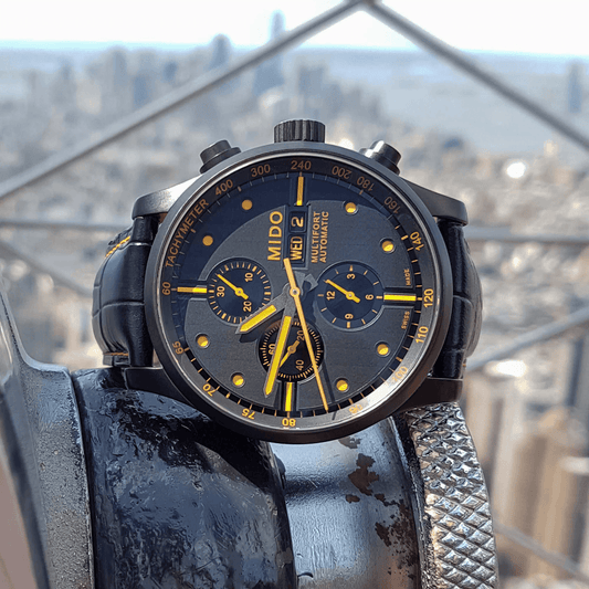 Mido Multifort Special Edition Chrono Black PVD Case Men's Watch M0056143605122