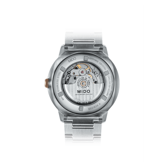 Mido Commander Big Date Anthracite Dial Two-Tone Steel Men's Watch M0216262206100