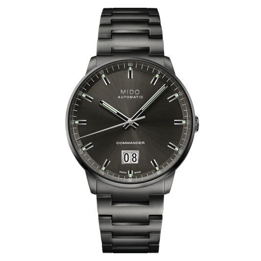 Mido Commander Big Date Anthracite PVD Steel Men's Watch M0216263306100