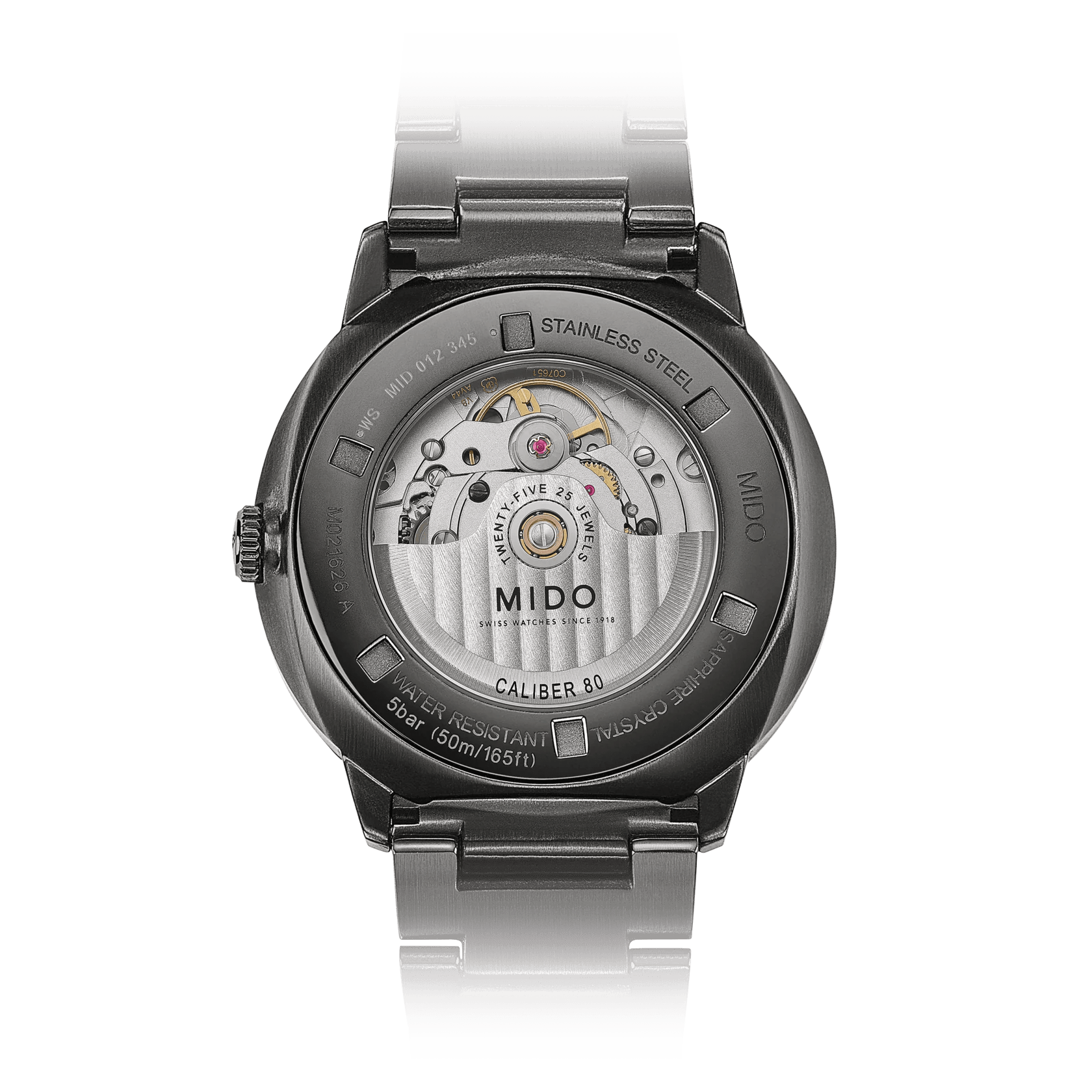 Mido Commander Big Date Anthracite PVD Steel Men's Watch M0216263306100