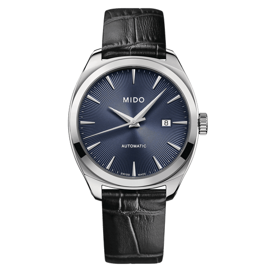 Mido Belluna Royal Blue Guilloche Dial Men's Watch M0245071604100