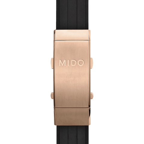 Mido Ocean Star 200 Rose Gold Black Strap Men's Watch M0264303705100