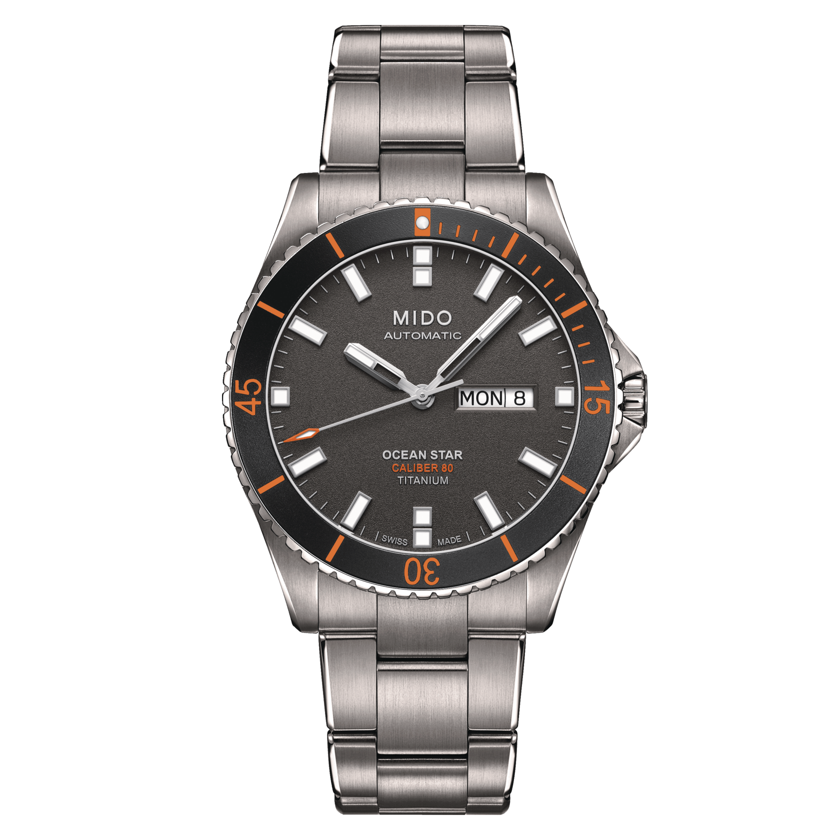 Mido Ocean Star 200 Titanium Anthracite Dial Men's Watch M0264304406100