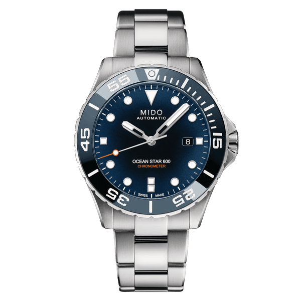 Mido Ocean Star 600 Chronometer Blue Dial Men's Watch