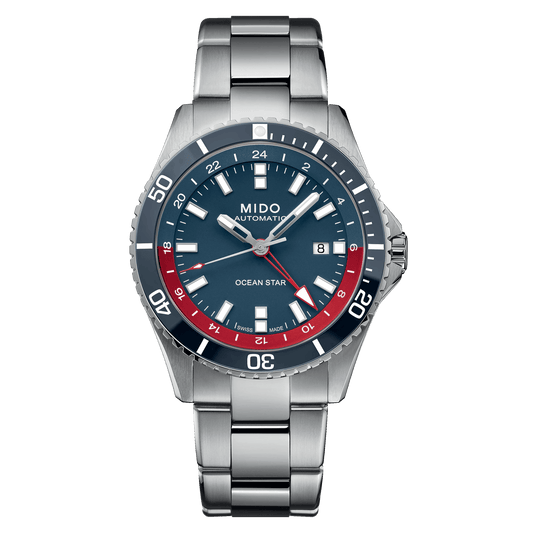 Mido Ocean Star GMT Blue-Red Special Edition Men's Watch M0266291104100