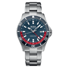 Mido Ocean Star GMT Blue-Red Special Edition Men's Watch M0266291104100