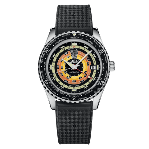 Mido Ocean Star Decompression Worldtimer Black Men's Watch M0268291705100