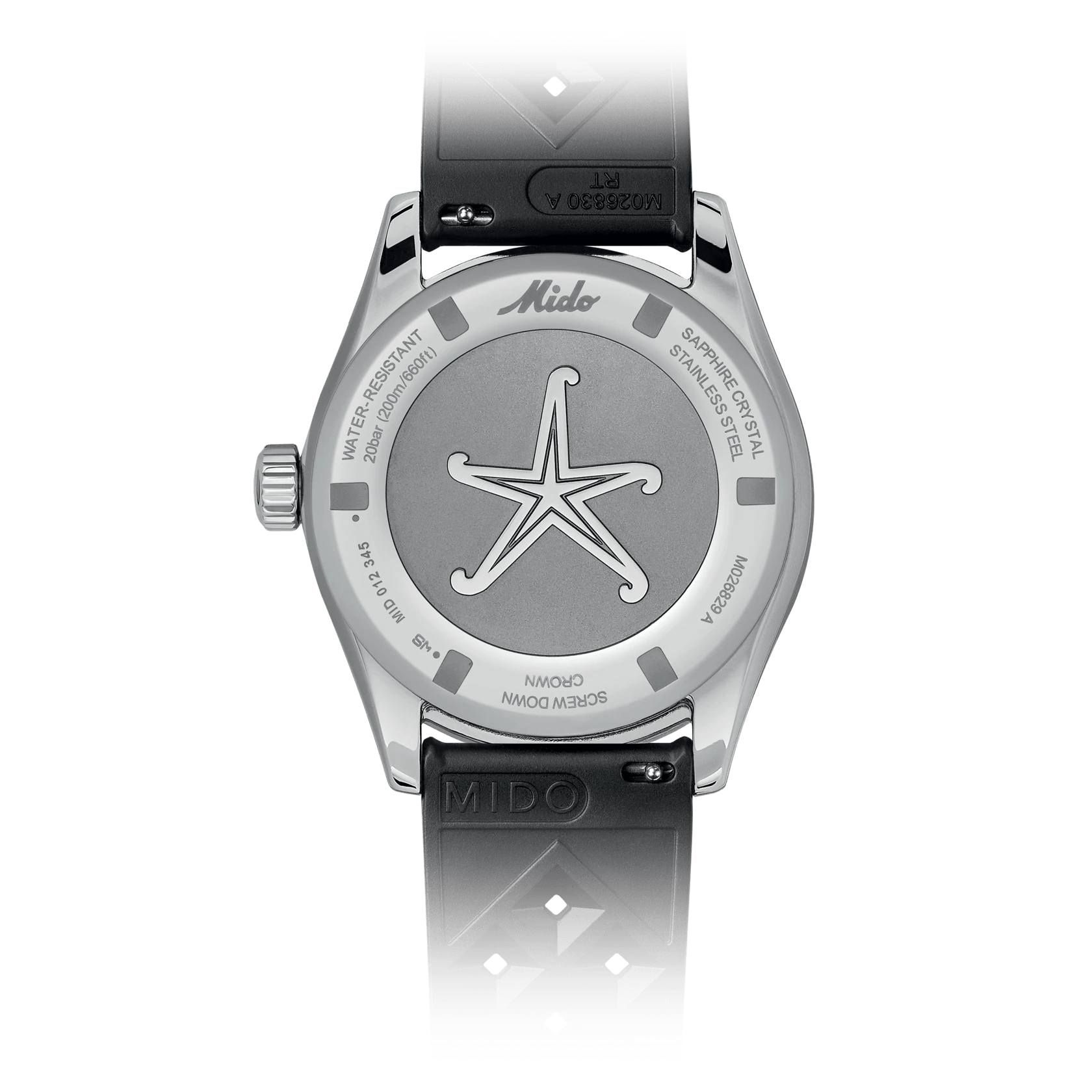 Mido Ocean Star Decompression Worldtimer Black Men's Watch M0268291705100