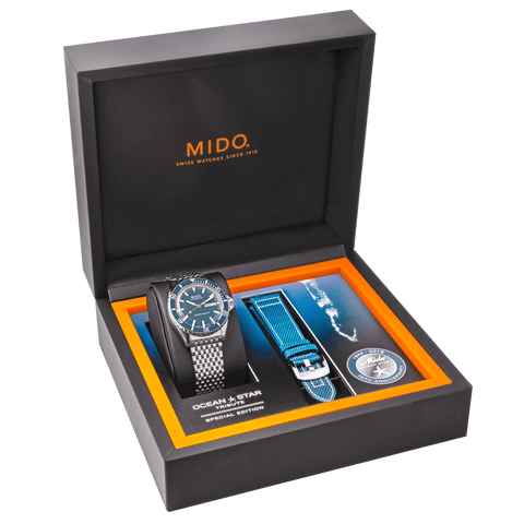 Mido Ocean Star Tribute Special Edition Blue Dial Men's Watch M0268301104100