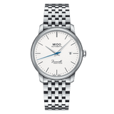 Mido Baroncelli Heritage Slim White Dial Stainless Steel Men's Watch M0274071101000