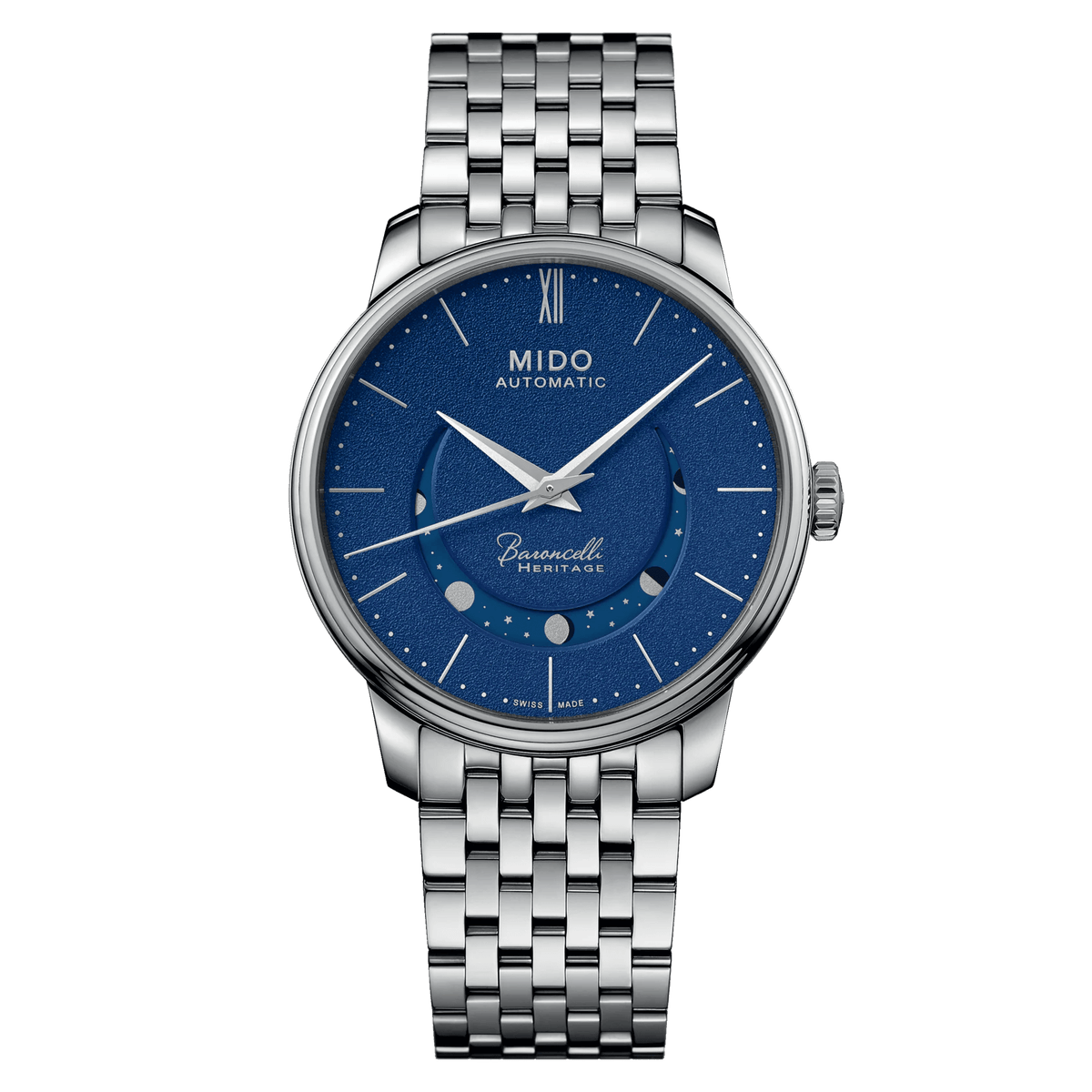 Mido Baroncelli Smiling Moon Blue Dial Men's Watch M0274071104000