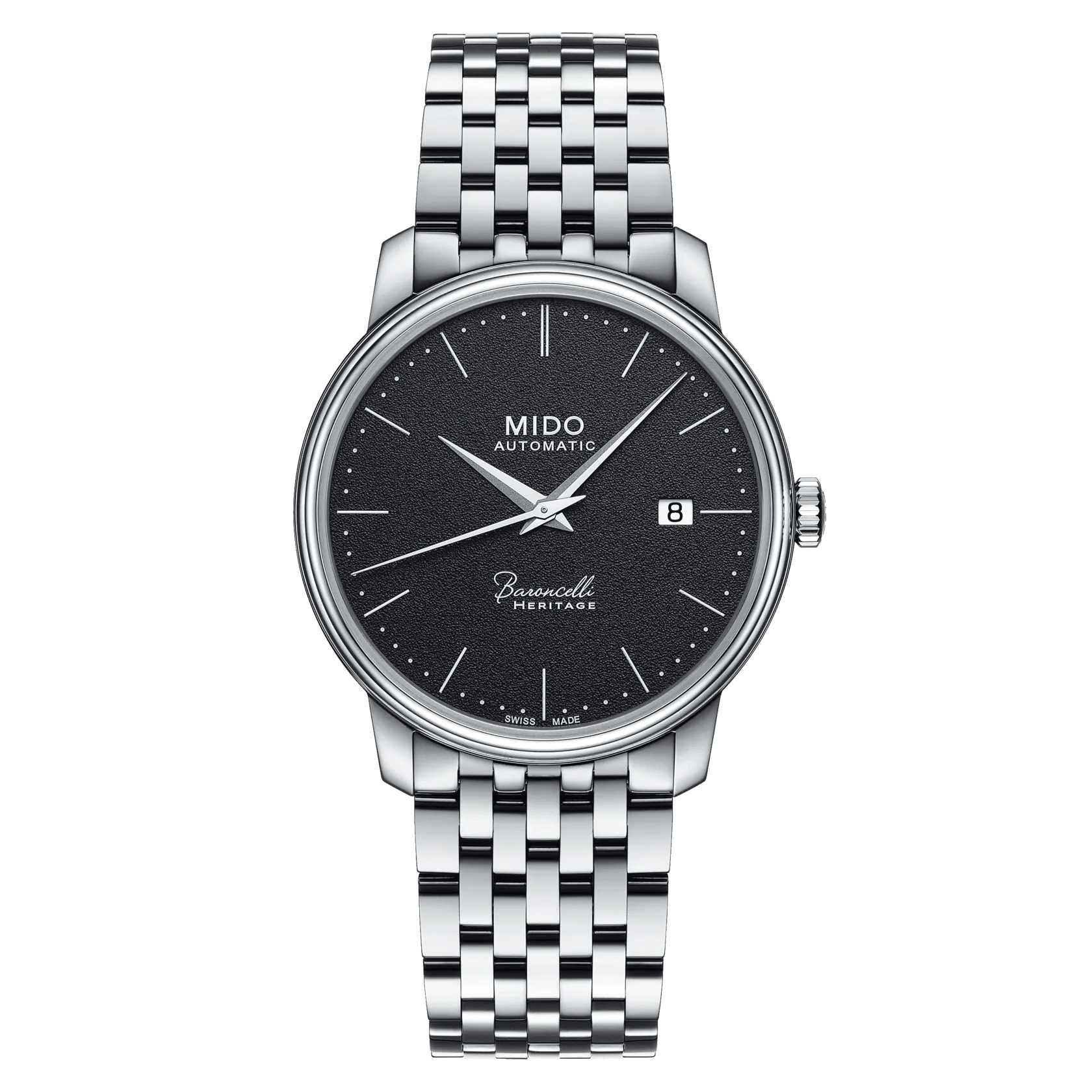 Mido Baroncelli Heritage Black Dial Steel Men's Watch M0274071105000