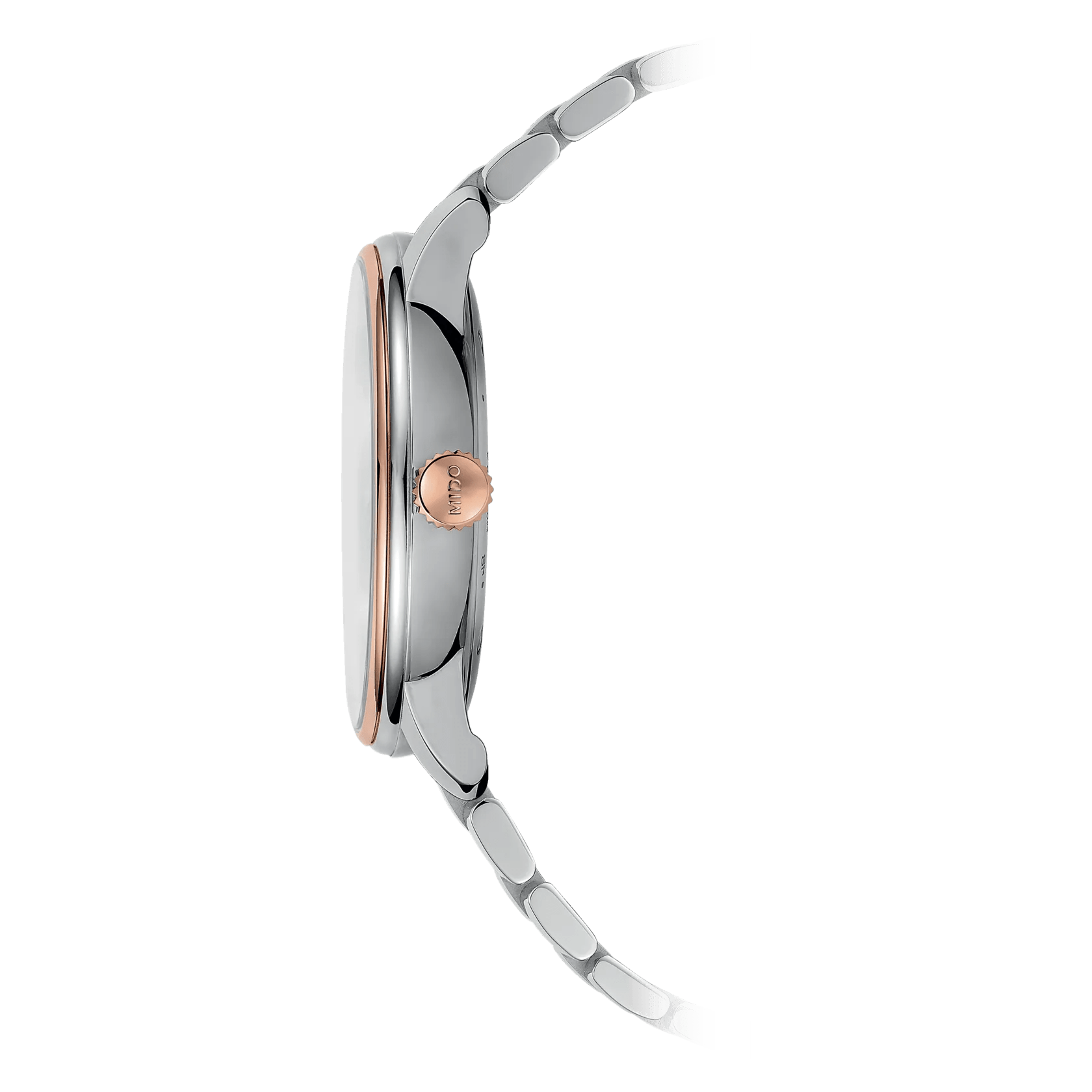Mido Baroncelli Smiling Moon White Dial Two-Tone Men's Watch M0274072201001