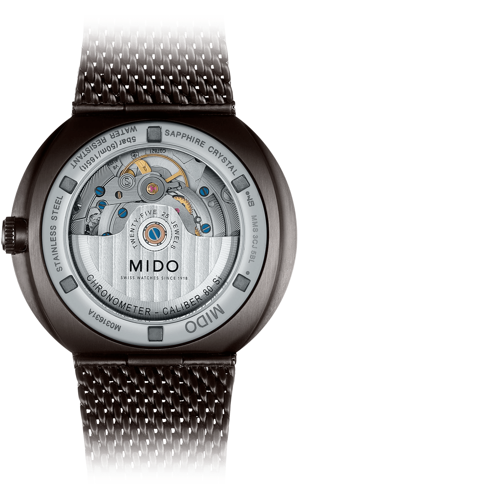 Mido Commander Icone COSC Chronometer Black PVD Men's Watch M0316313306100