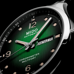 Mido Multifort M Chronometer Green Gradient Steel Men's Watch M0384311109700