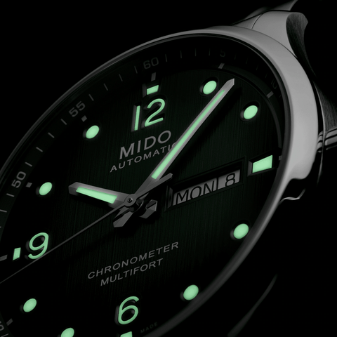 Mido Multifort M Chronometer Green Gradient Steel Men's Watch M0384311109700