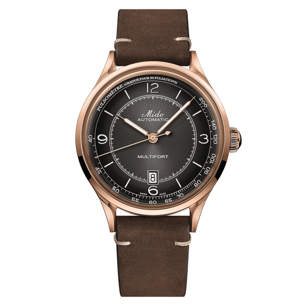 Mido Multifort Patrimony Automatic Rose Gold Men's Watch